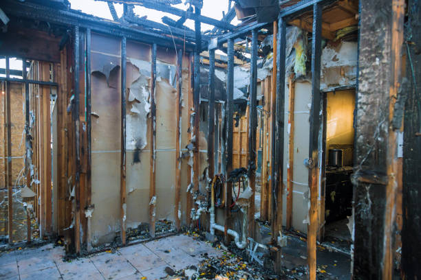 Professional Fire Damage Restoration technician working in Annapolis, MD